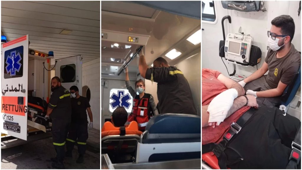 بالصور/ الدفاع المدني: إنقاذ مواطِنَيْن هاجمتهما الكلاب اثناء ممارستهما رياضة المشي (Hiking) في جبال عميق 