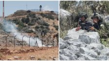 شبان لبنانيون يحطمون زجاج آلية "ستورم" إسرائيلية بعد رشقها بالحجارة في تلال كفرشوبا 