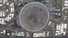 صور فضائية لمشعر عرفات التقطت اليوم بواسطة الأقمار الصناعية
