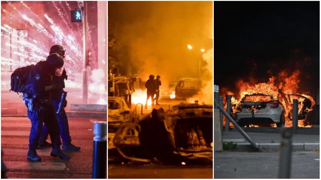 فرنسا تحترق! فيديوهات تظهر حجم الكارثة بعد الإحتجاجات وأعمال الشغب والحكومة تدرس احتمال فرض حالة الطوارئ