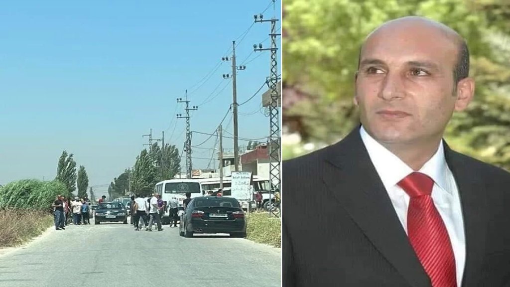 الاستاذ علي شبلي ضحية جريمة إطلاق النار على مسجد في برالياس البقاعية