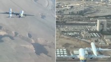 فيديو يحبس الأنفاس لاقتراب طائرتي ركاب من بعضهما فوق ⁧الرياض!