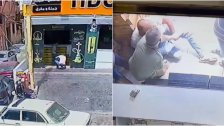 بالفيديو/ لحظة إصابة مواطن برصاصة طائشة أثناء دخوله الى احد المحلات مقابل سرايا صيدا