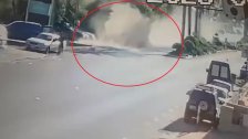 لحظة اصطدام شاحنة بعدد من السيارات في كوسبا - الكورة!                                                                                          &lrm;
