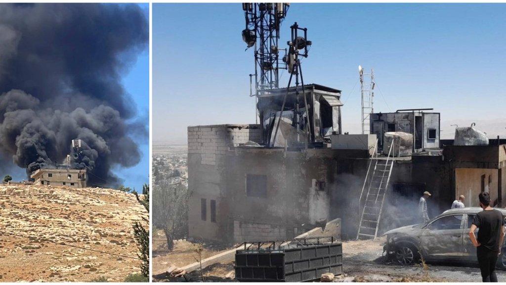  انفجار خزان مازوت إحدى محطات الخلوي في حي المرح - الهرمل.. جريحان واحتراق منزل!