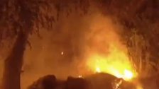 بالفيديو/ اندلاع حريق على طريق ضهر العواميد - الطبلية في بلدة الخرايب