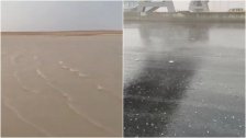 التغير المناخي يعم الكويت بأمطار غزيرة وبرد في عز الصيف!