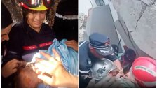 بالفيديو/ لحظة إنقاذ رضيعة تبلغ من العمر 9 أشهر بقيت 4 ساعات تحت أنقاض عمارة في الجزائر