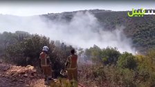 بالفيديو/ حريق كبير في بلدة الطيري الجنوبية لا يزال مستمراً منذ الأمس... لامس أطراف المنازل ومحاولات للسيطرة عليه