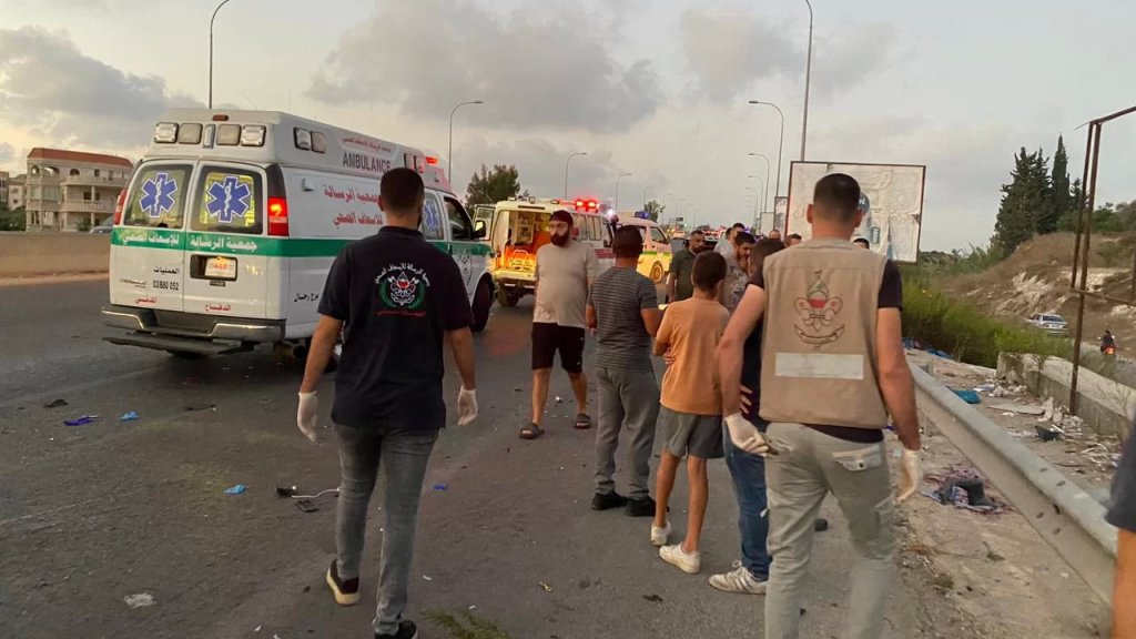 5 قتلى بحادث السير على أوتستراد أنصارية - صور... تصادم بين 7 درجات نارية تسير عكس السير