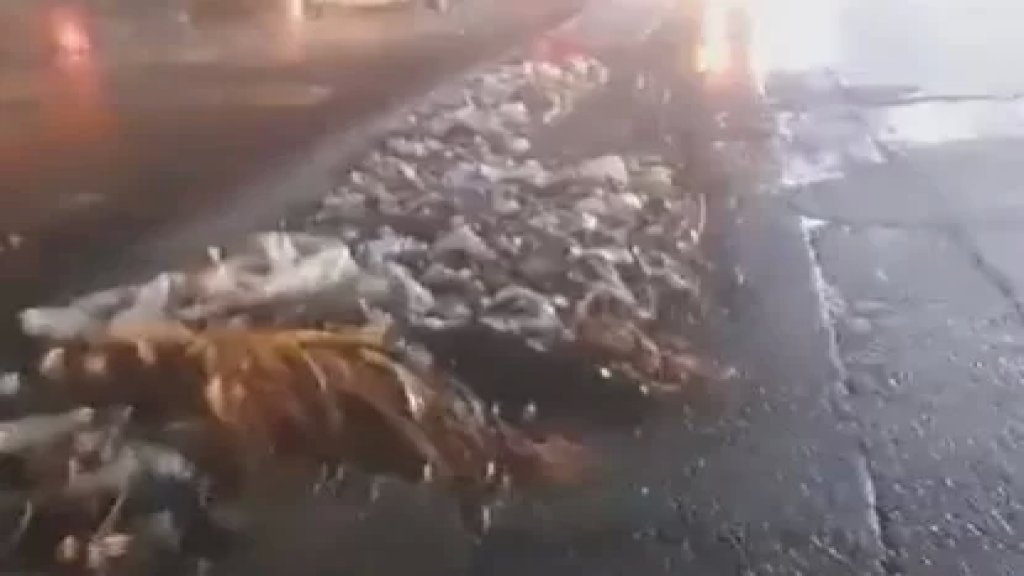 بالفيديو/ "طوفان من النفايات" في جونية