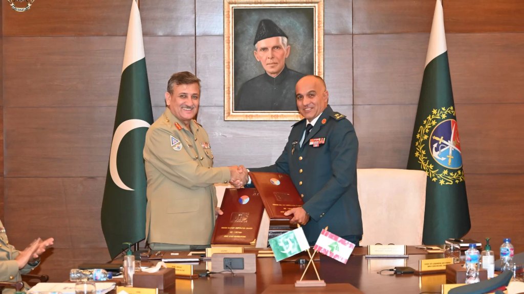 خطة لتبادل الخبرات العسكريّة بين الجيشين اللبناني والباكستاني