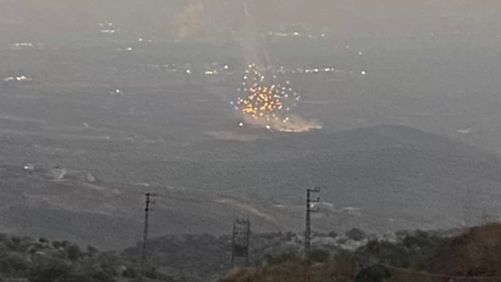 القوات الإسرائيلية اطلقت قذائف فوسفورية على أطراف بلدتي الماري والمجيدية
