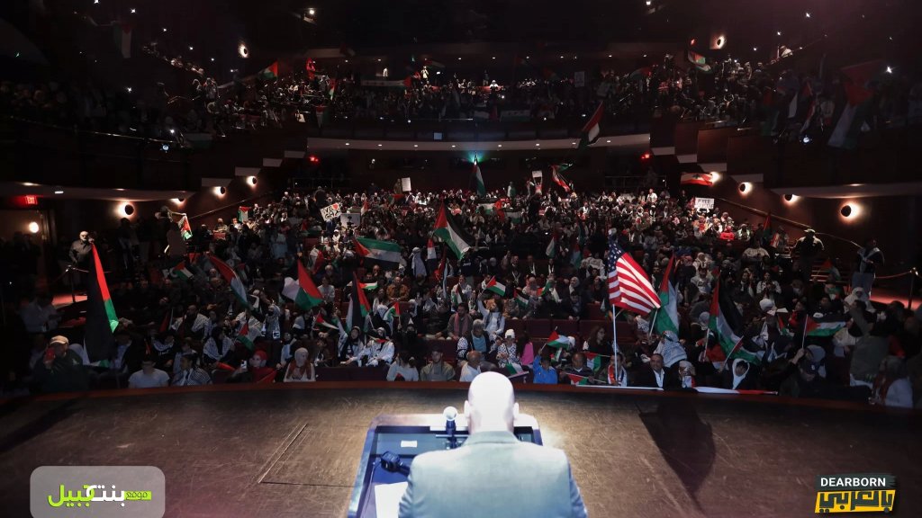 بالصور/ تجمع دعماً لفلسطين في ميشيغان