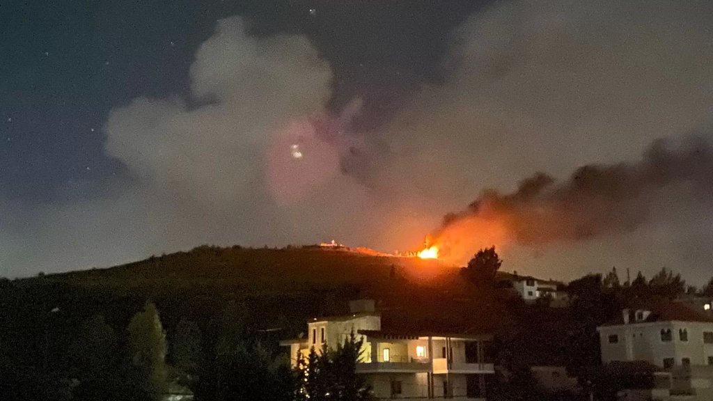 مسيّرة "إسرائيلية" اغارت بصاروخين على هدفٍ في تلة العويضة غربي كفركلا