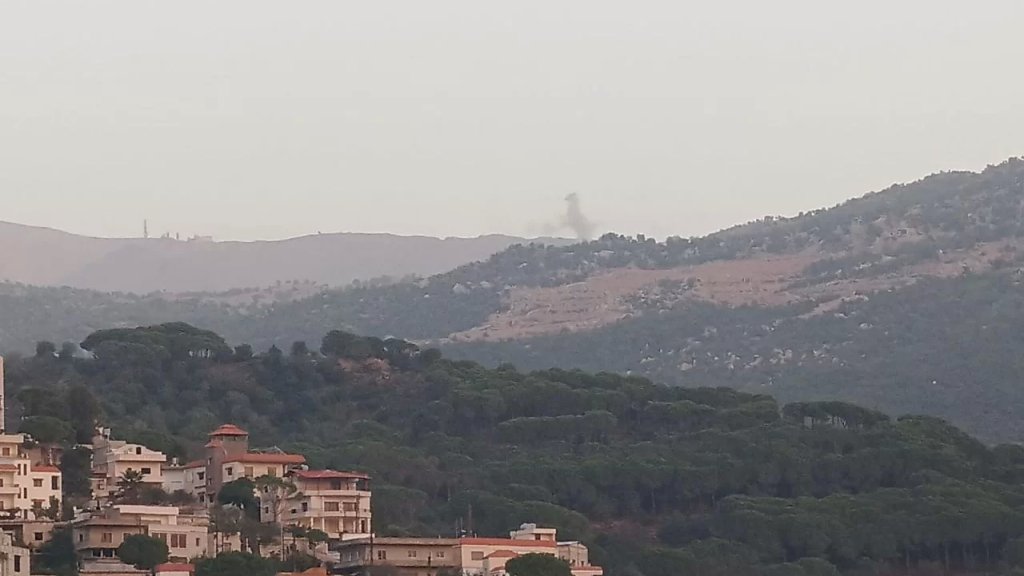 بالصور/ استهداف موقع رويسات العلم "الإسرائيلي" في مزارع شبعا