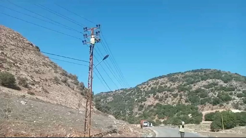 بالفيديو/ شركة &quot;مراد&quot; قامت بإصلاح أعطال على مخرج مياه الطيبة الكهربائي في وادي السلوقي