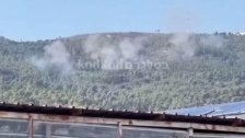 بالفيديو/ سقوط صواريخ أُطلقت من جنوب لبنان قرب مستوطنة كريات شمونة