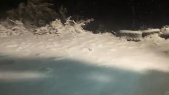 وزير الأشغال ينشر فيديو من اللقلوق: بدء تساقط الثلوج في لبنان
