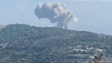 بالفيديو/ غارة إسرائيلية على أطراف الريحان