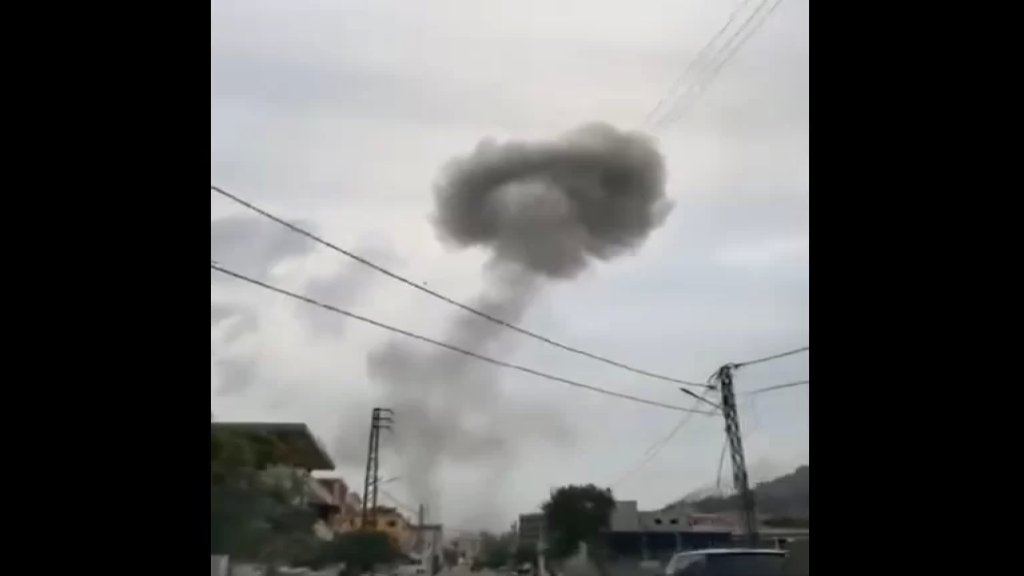 بالفيديو/ الغارات الجوية الإسرائيلية التي إستهدفت كفركلا عصرًا