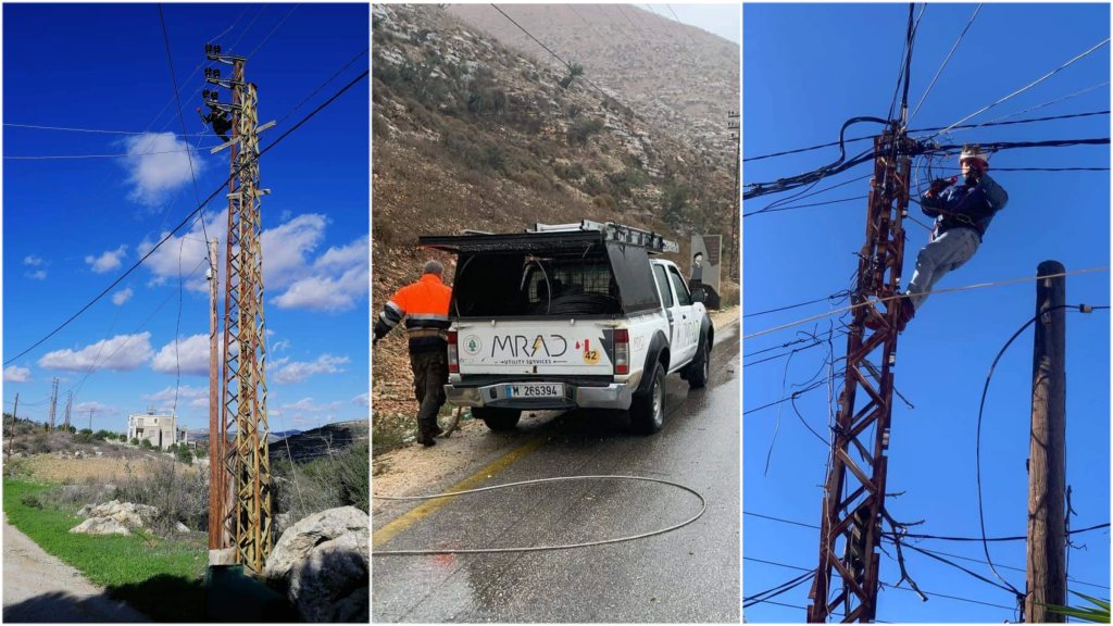 أكثر من 200 ضرر طال مخارج الكهرباء في القرى الحدودية في جنوب لبنان جراء القصف الإسرائيلي.. وشُبان تسلّقوا الخطر في &quot;صمودٌ من نوع&quot; آخر لشركة &quot;مراد&quot;