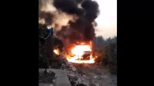 بالفيديو/ إصابات في الغارة الاسرائيلية التي استهدفت المعلية/ طريق القليلة