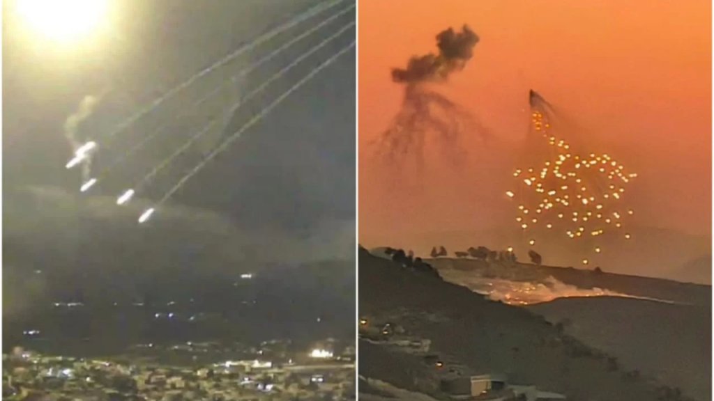 الاحتلال يستخدم نوعًا لم يستخدمه من قبل من القذائف الفوسفورية الدخانية على الجنوب اللبناني