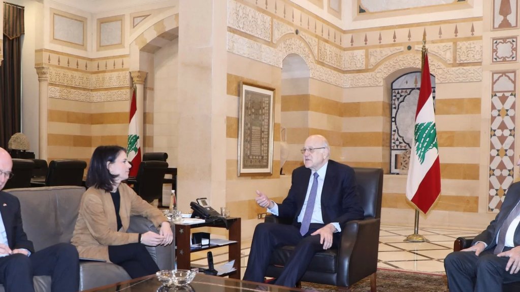 ميقاتي: حان الوقت لايجاد حل دائم وعادل للقضية  الفلسطينية، وبالتالي البدء بوقف اطلاق النار واطلاق مسار دولي لحل نهائي وشامل على قاعدة الدولتين