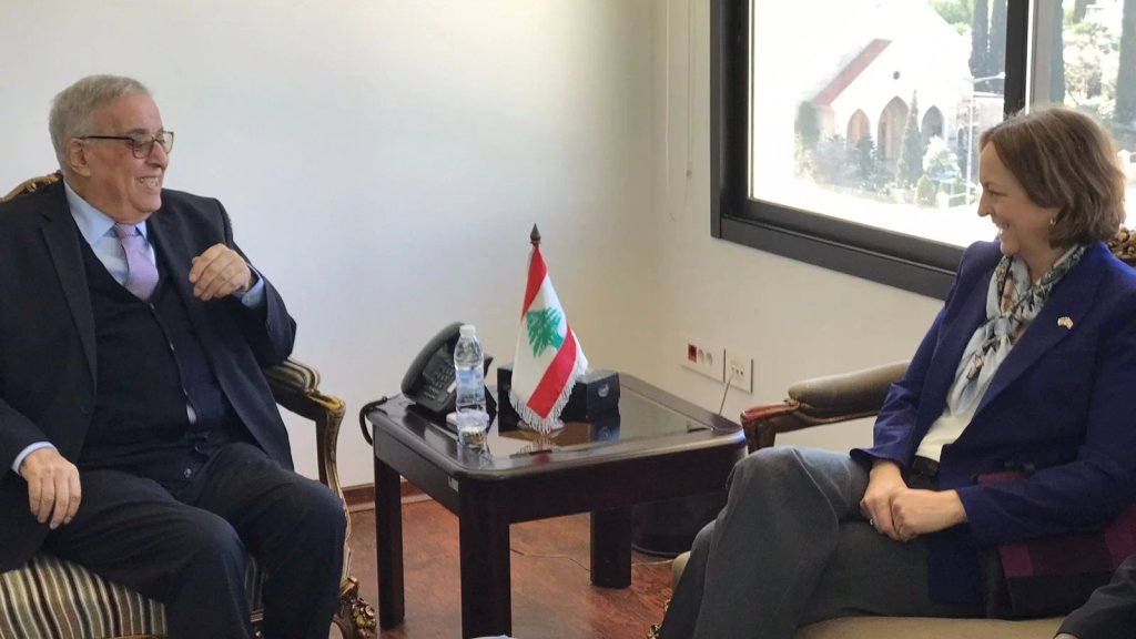الوزير بوحبيب بعد استقباله السفيرة الأميركية: "قطع المساعدات عن الأونروا خطأ تاريخي"
