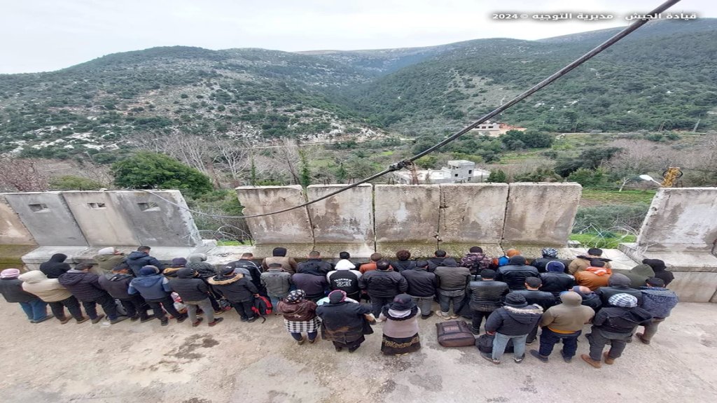 الجيش أحبط خلال الشهر الحالي محاولة تسلل نحو 600 سوري عند الحدود اللبنانية-السورية