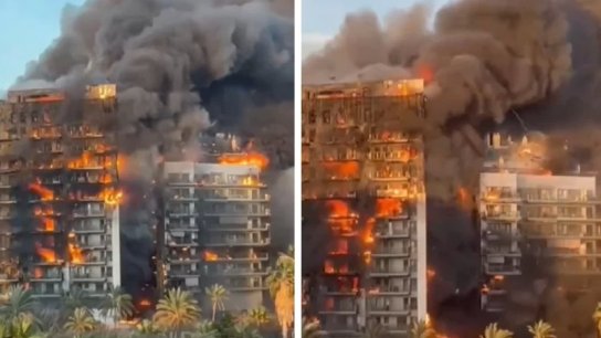 بالفيديو/ حريق هائل يلتهم مبنى سكني في مدينة فالنسيا الساحلية الإسبانية: سقوط 4 قتلى على الأقل و14 مفقوداً