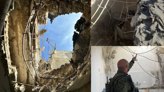 بالفيديو والصور/ الأضرار الكبيرة التي لحقت بمستوطنة كريات شمونة