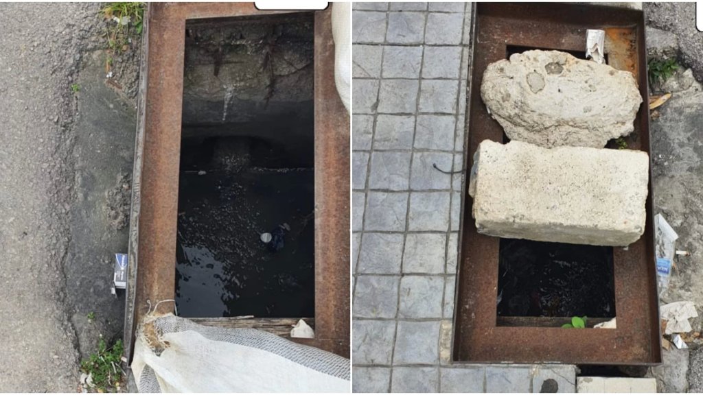 سقوط امرأة في ريغار مفتوح عند مستديرة الحايك في سن الفيل