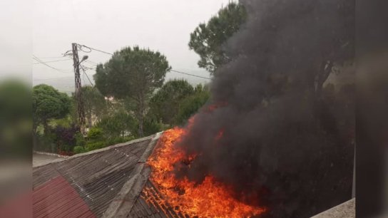 حريق شب في كافيتيريا في أرنون.. ظنه البعض غارة إسرائيلية