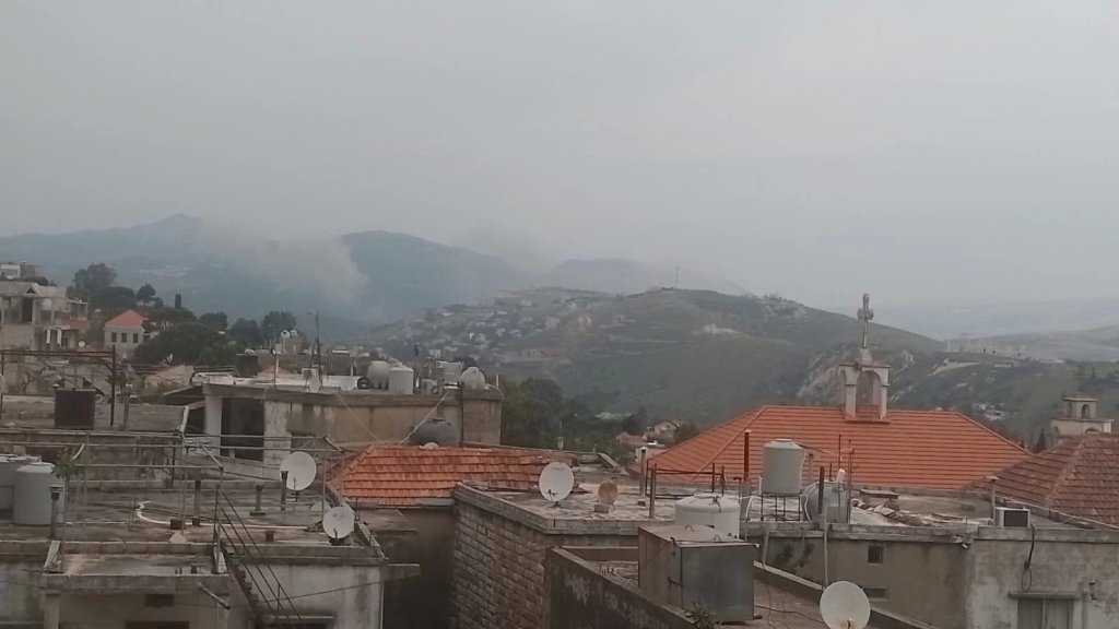 بالصور/ غارات إسرائيلية استهدفت منطقة وادي برغز في قضاء حاصبيا