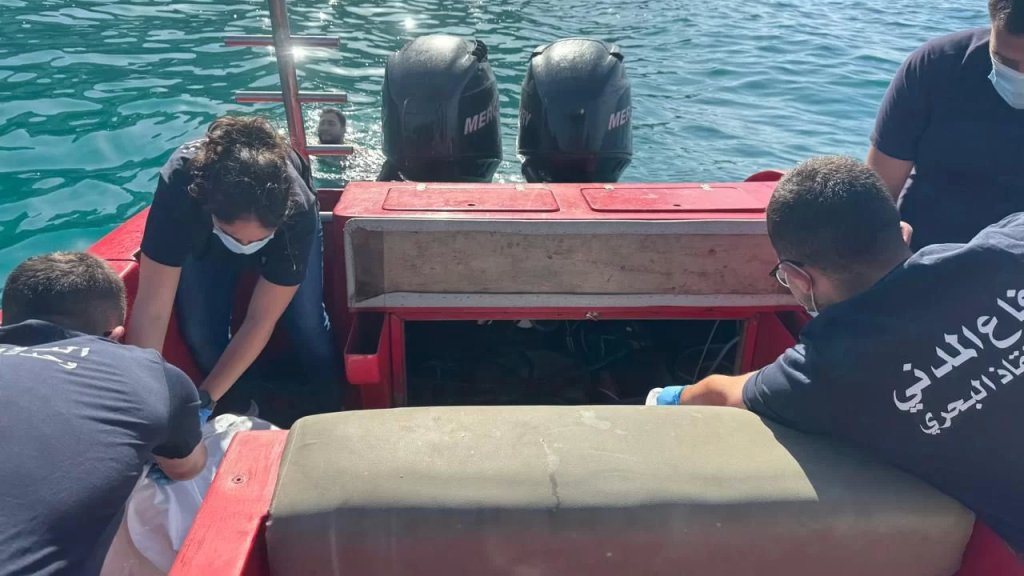 بالصور/ العثور على جثة الشاب السوري الذي فقد الثلاثاء الماضي مقابل شاطئ الهري