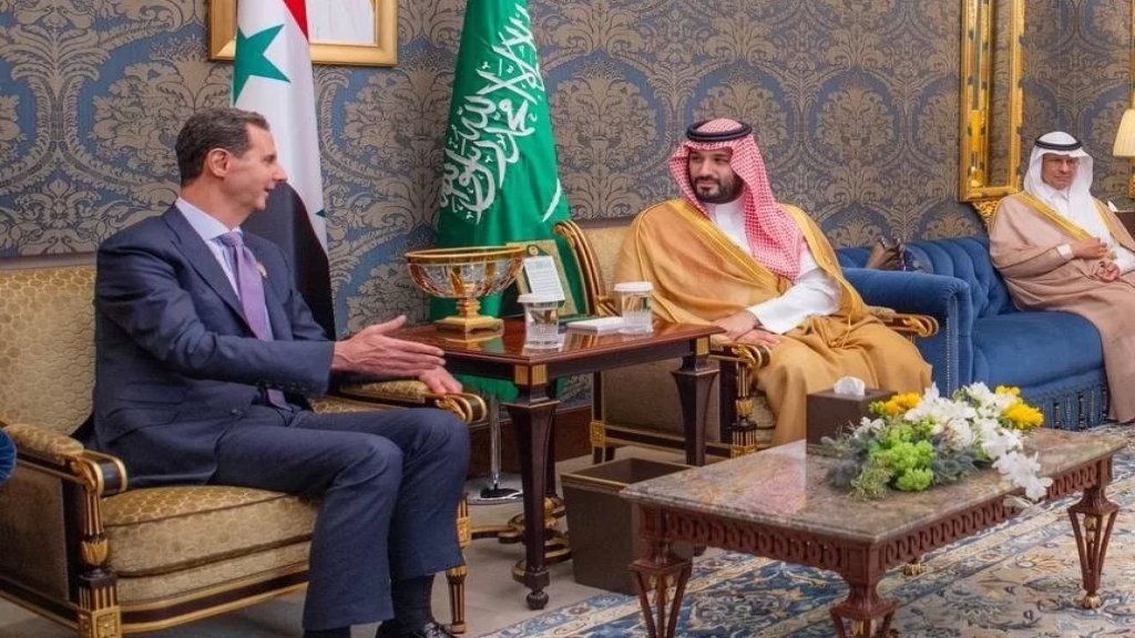 لقاء جمع الأسد وبن سلمان على هامش "القمة العربية" في البحرين