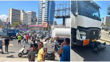 بالصورة/ قتيلان نتيجة حادث صدم بين دراجة نارية وشاحنة على تقاطع الإتحاد بوليفار سن الفيل!