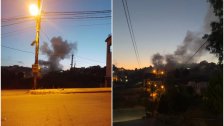  غارة إسرائيلية تستهدف مدينة بنت جبيل فوق حي العويني