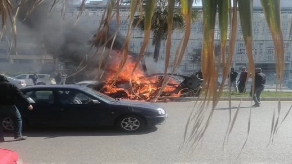 استهداف سيارة بالقرب من مدينة رفيق الحريري الرياضية عند مدخل صيدا الشمالي