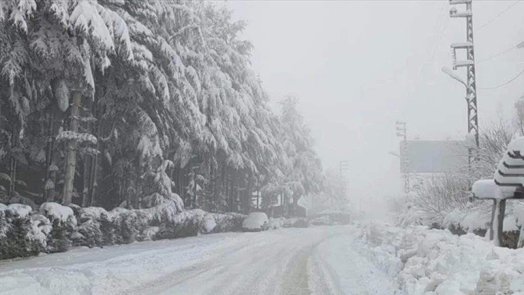 أمطار متفرقة و موحلة غدا وثلوج على ارتفاع 1800 متر