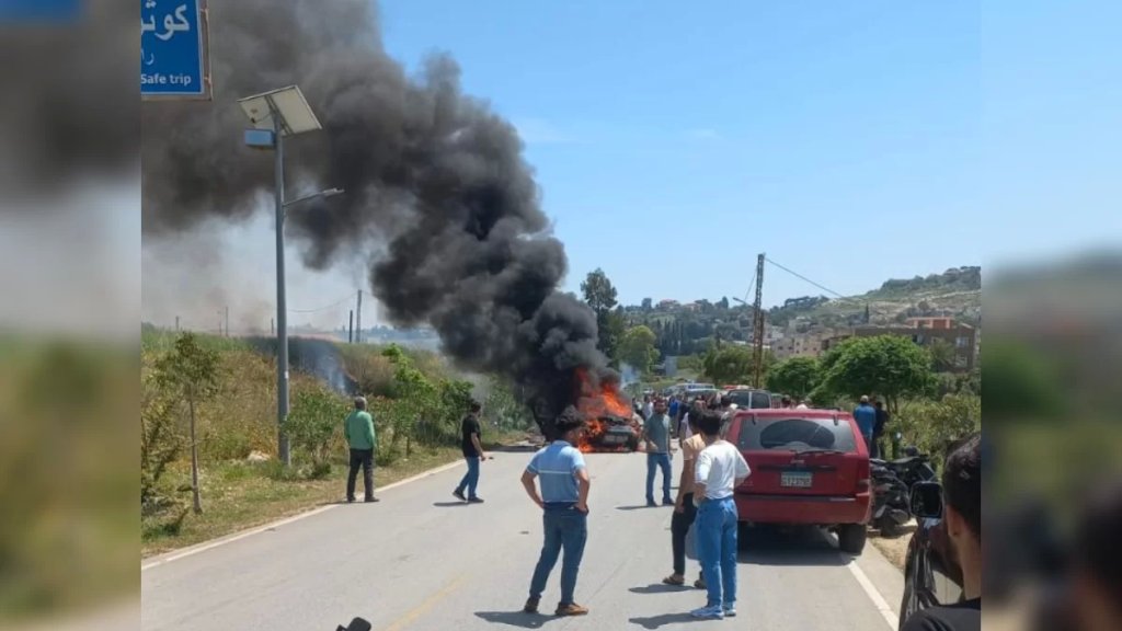 شهيد بغارة من مسيرة إسرائيلية على سيارة على طريق كوثرية السياد - الشرقية