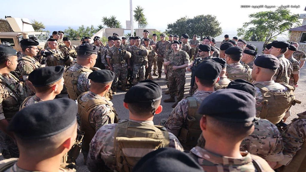 قائد الجيش من صيدا: "رسالتنا هي أنّ العـدو الإسرائيلي لن يُثني المؤسسة العسكرية عن أداء مهماتها على أكمل وجه"