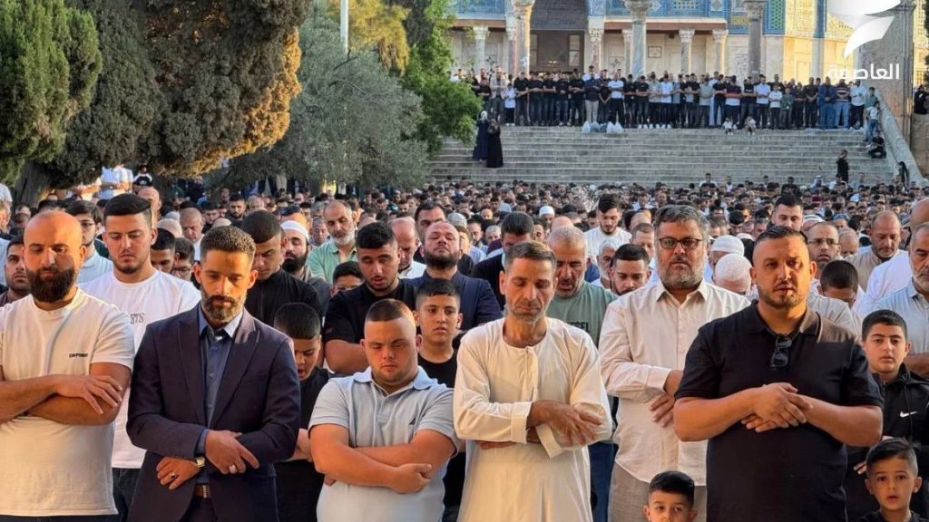 بالصور/ 80 ألفًا يؤدون صلاة عيد الأضحى في المسجد الأقصى