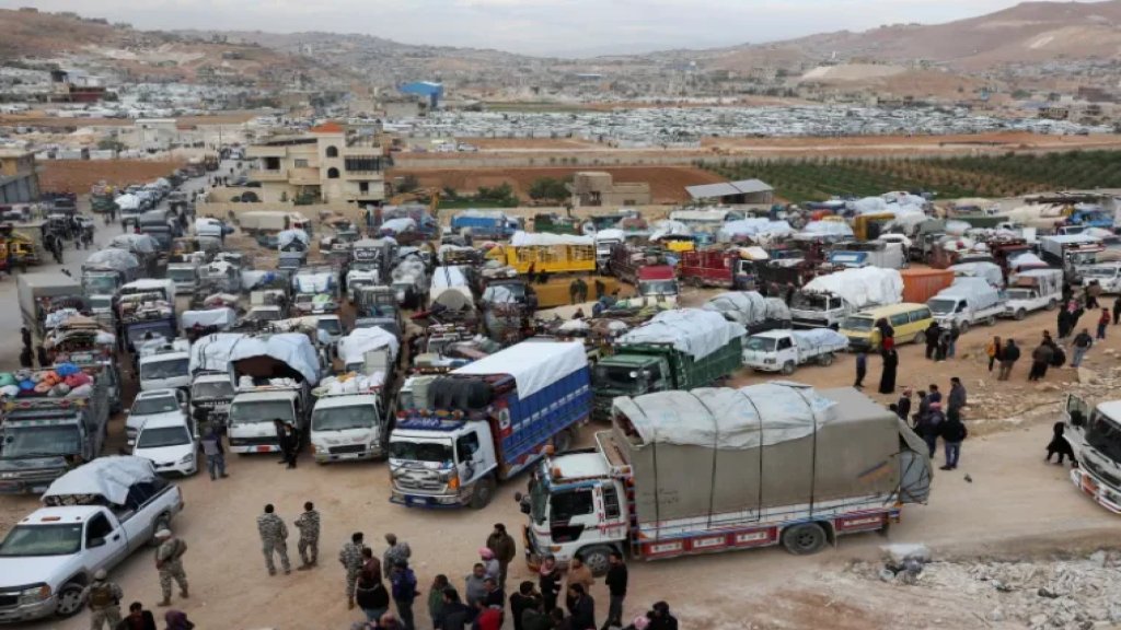 خطة للأمم المتحدة لعودة آلاف اللاجئين السوريين من لبنان إلى بلادهم: 100 دولار لكل لاجئ و400 دولار لكل عائلة	