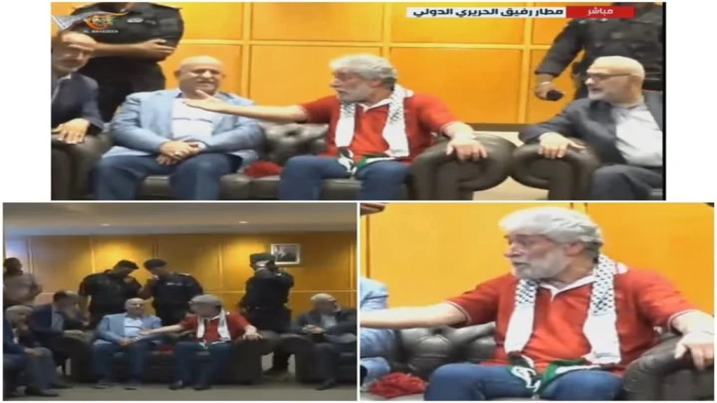 المناضل جورج عبدالله من مطار بيروت: من المعيب للتاريخ ان يتفرج العرب على معاناة أهل فلسطين وغزة