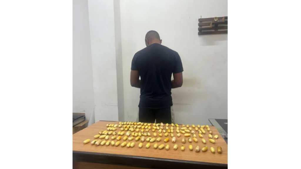 توقيف برازيلي حاول تهريب 1,8 كغ كوكايين إلى لبنان عبر ابتلاع 133 كبسولة!