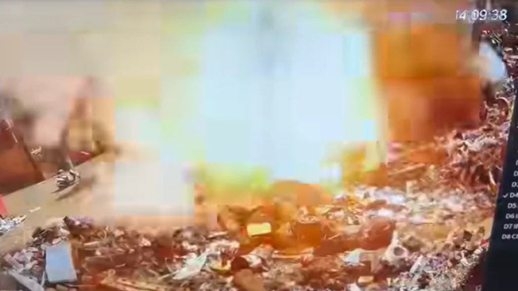 بالفيديو/ لحظة انفجار خزان الكربير في بورة في منطقة شاتيلا