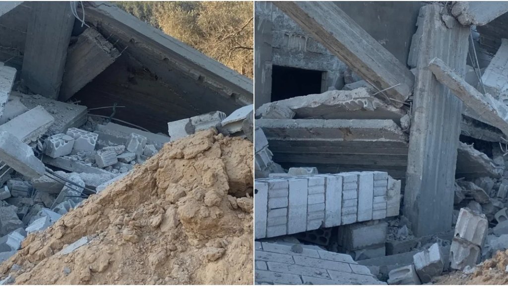 بالصور/ الحتلال يستهدف منزلا في عيتا الشعب